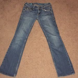 Sang Real brand jeans.